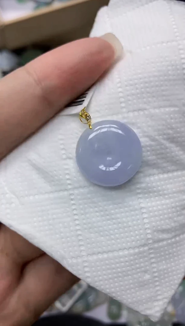 颈饰18K金镶嵌翡翠11111111