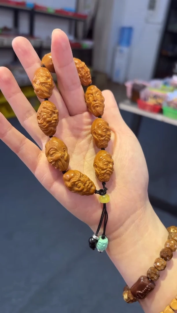 手链蜜蜡未镶嵌缥*橄榄老头手持