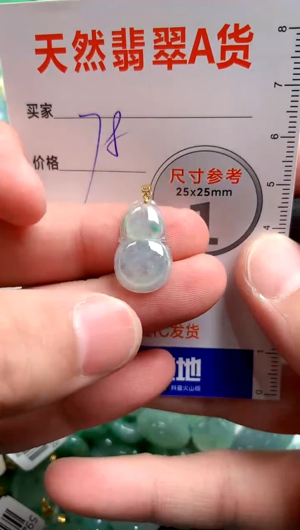 翡翠18K金镶嵌颈饰14004336