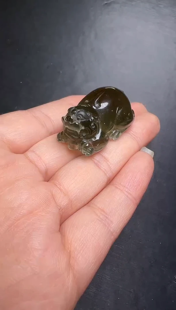 颈饰未镶嵌水晶绿发晶貔貅吊坠 JP38886