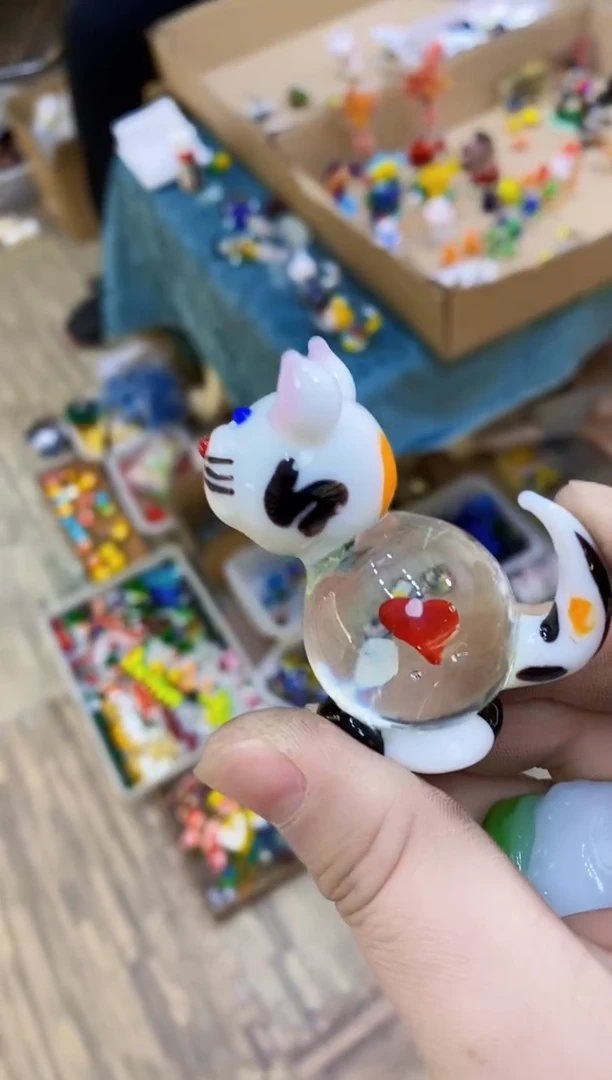 【闪购商品】琉璃手工艺品白猫