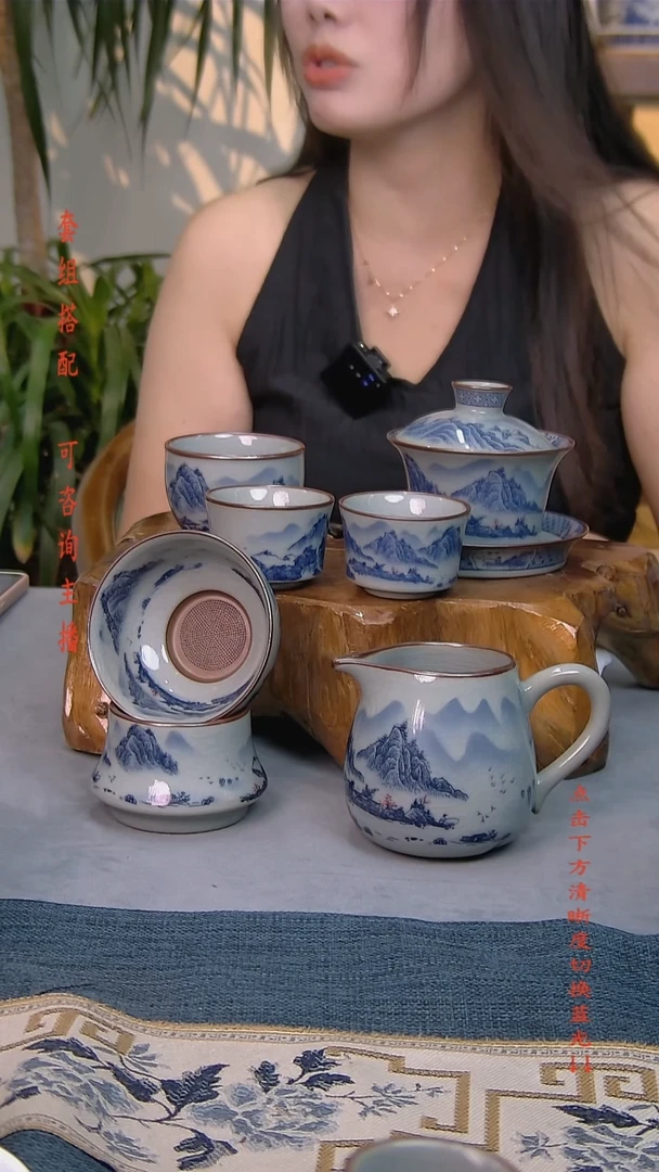 简装家用款6件套 老陶泥开片纹陶瓷茶具