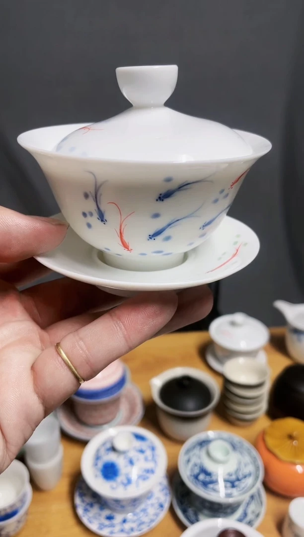 【闪购商品】【瓷心匠物】直播间福利鱼1号盖碗