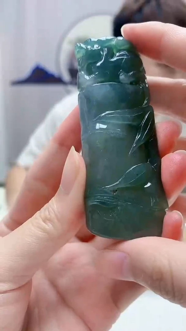 未镶嵌定制翡翠4868zm-毛货挂件34