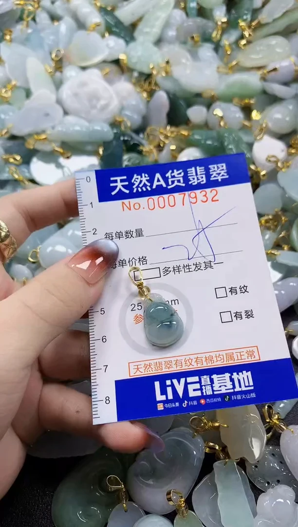 颈饰未镶嵌翡翠天然A货翡翠