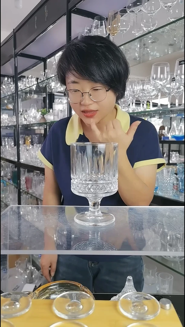 水晶玻璃平底款188A/6个一套
