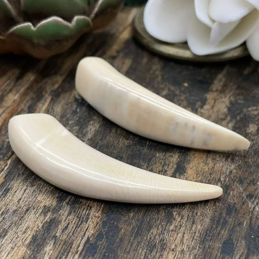 80757精品猛犸象牙文玩把件高奢牙尖挂件（多样式发其一）