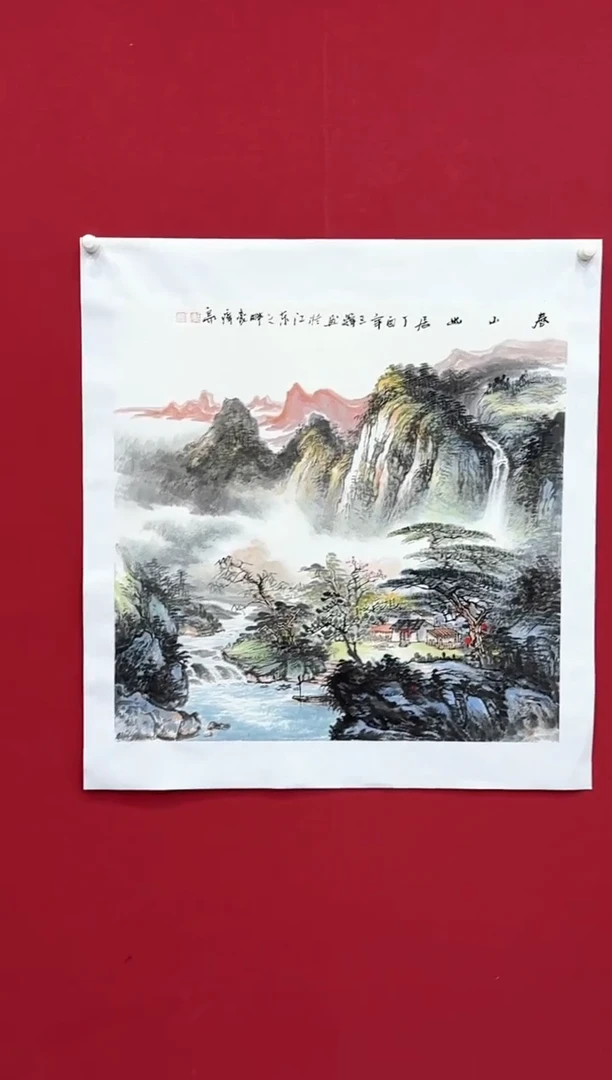 国画国画绘画山水花鸟