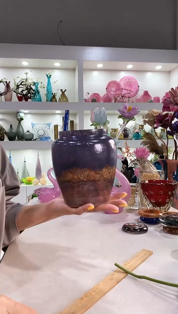 慕忆家手作琉璃花瓶