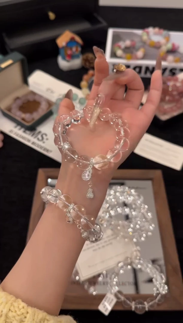 合金手链水晶白水晶x3620