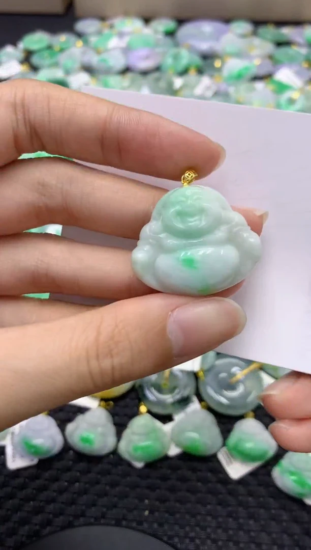 颈饰未镶嵌翡翠天然缅甸翡翠A货