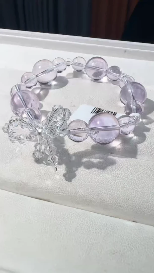 【闪购商品】水晶手链未镶嵌紫水蝴蝶结款款