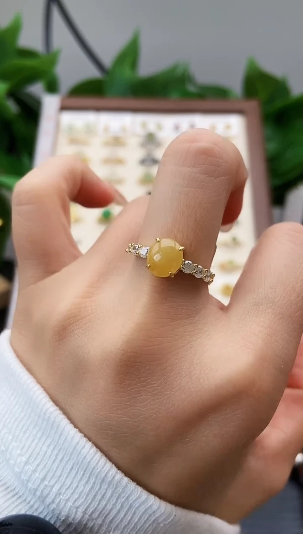 银S925镶嵌戒指翡翠12