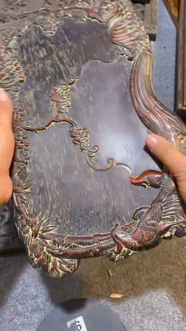 香榧木紫檀拆件雕刻板以直播间实物为准