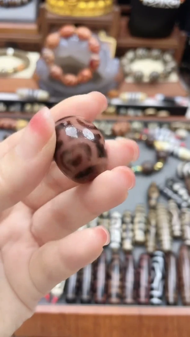 未镶嵌珠珠玛瑙/玉髓宝瓶黑金达洛中号