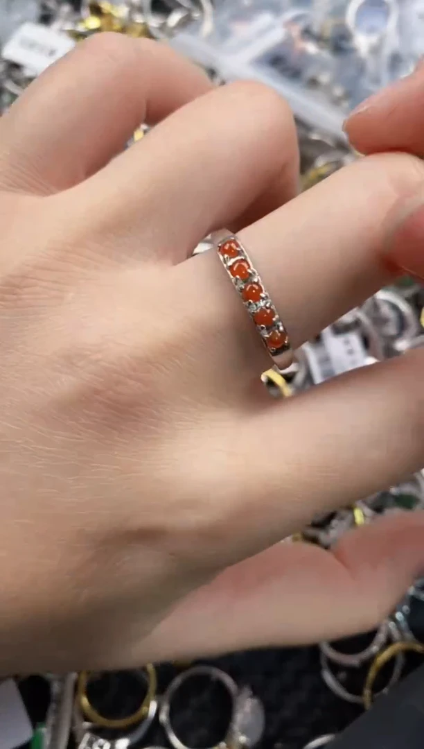 银S925镶嵌戒指翡翠888                  6