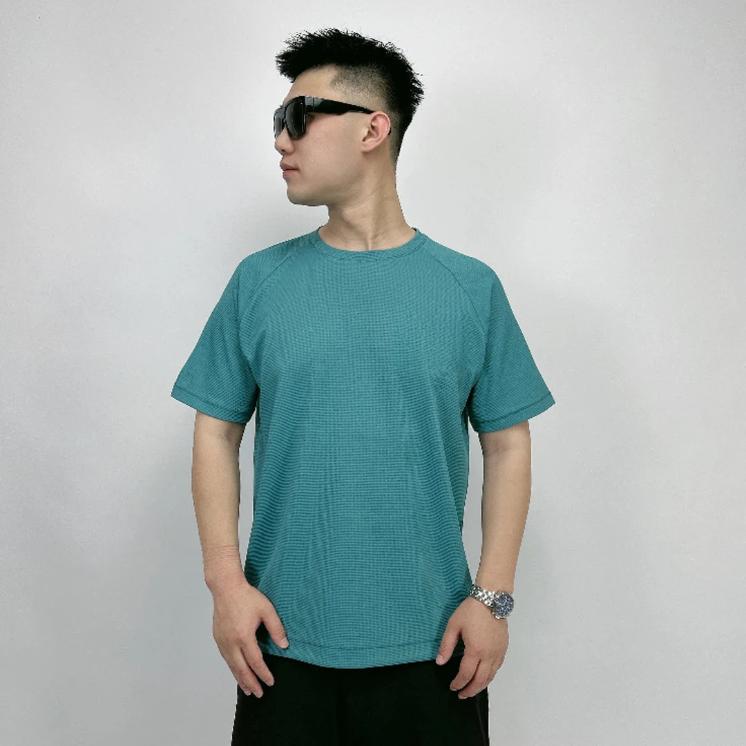 夏季圆领吸汗透气速干短袖T恤跑步健身运动上衣预知