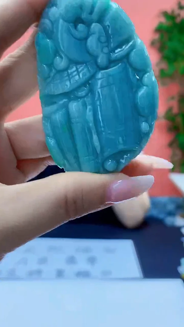 未镶嵌定制翡翠5160ty-毛货挂件180