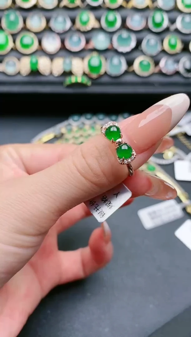 【闪购商品】翡翠戒指银S925镶嵌1111111111