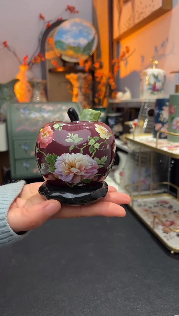 外贸陶瓷铁艺家居百货-陶瓷牙签盒