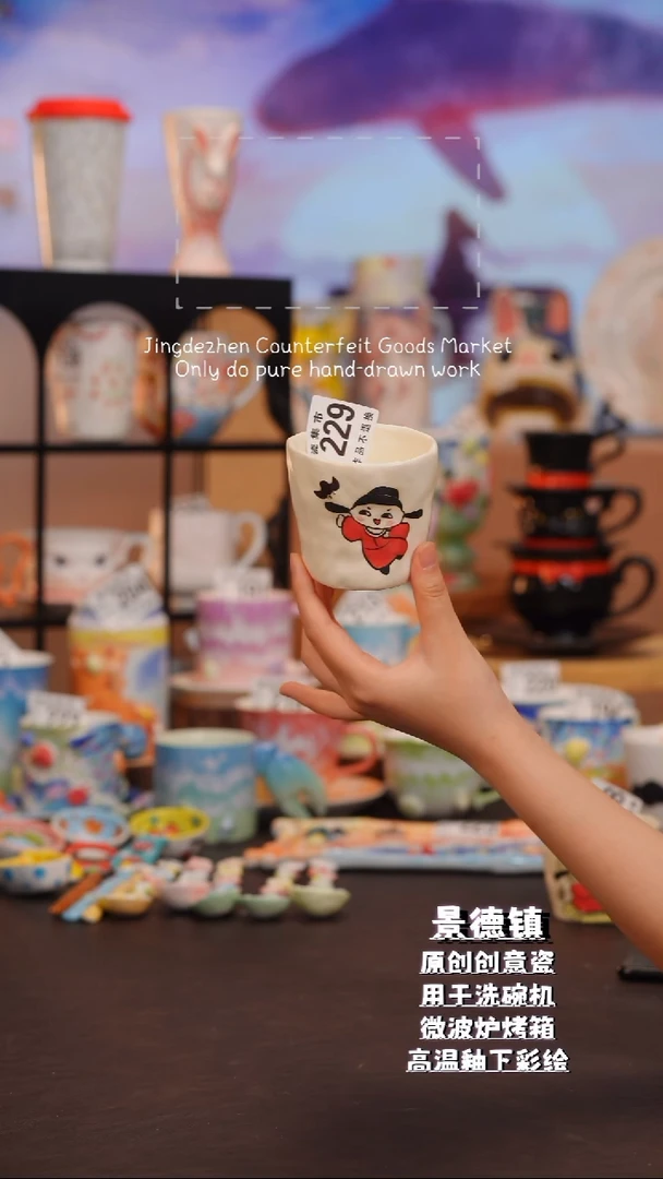 杯子229手工手绘陶瓷