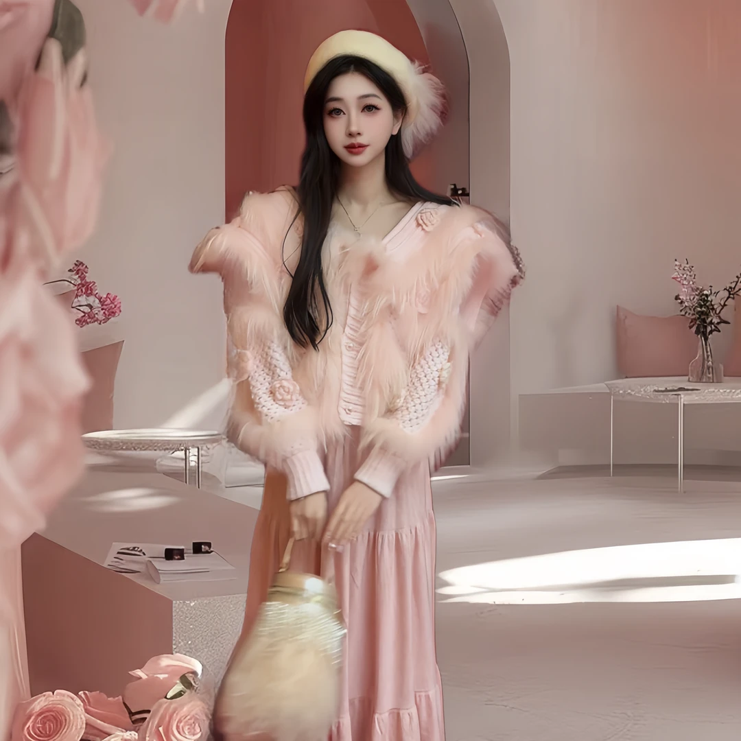 亚町家原创狐狸毛外套2999气质轻奢时尚设计师中长款冬季女士