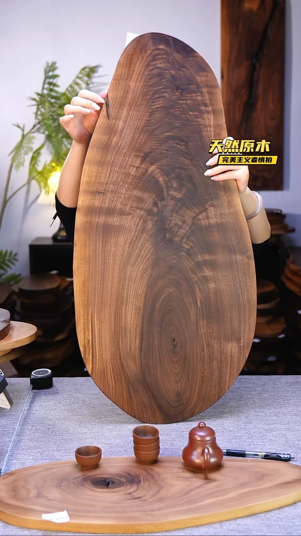 木北美黑胡桃原木.干裂疤结不属于商品质量问题完美主义者慎拍
