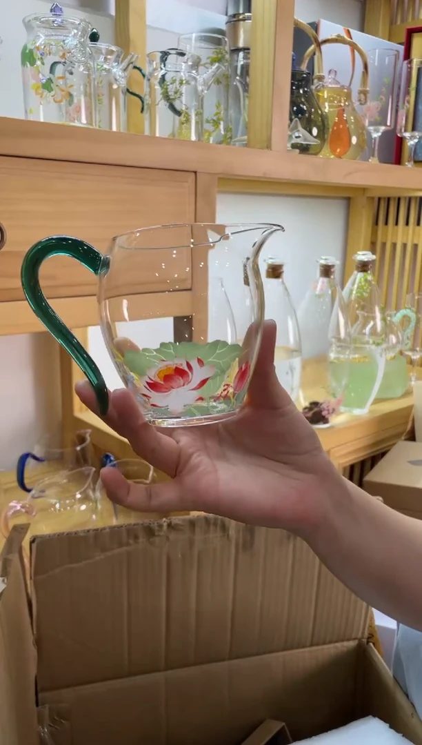 遇器荷花草堂公杯绿把