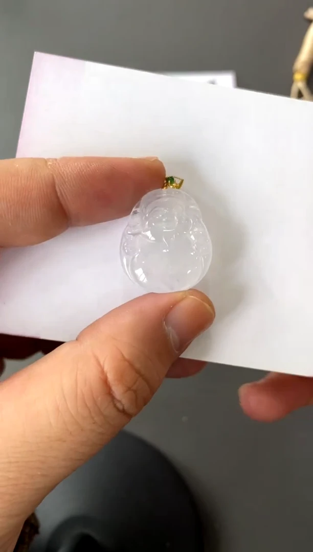 【闪购商品】翡翠颈饰18K金镶嵌买断价