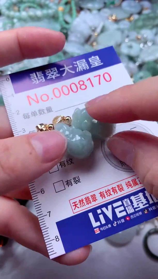 吊坠(不含链)未镶嵌翡翠8170