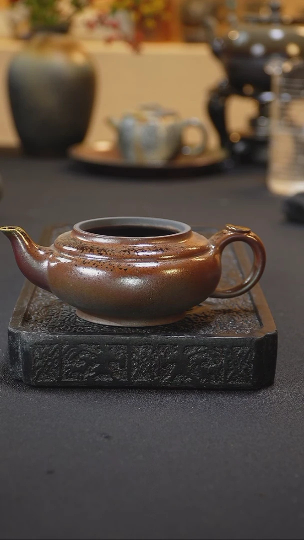 茶壶紫砂A*C纯自然紫砂柴烧