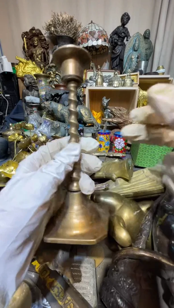 茶盏大阪回流商品铜器摆件374