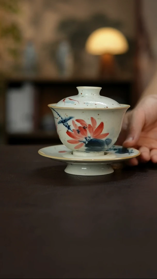 杯景德镇陶瓷杯碗柴烧多人