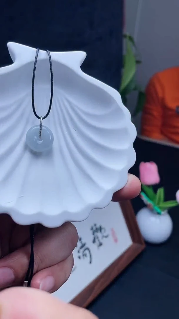 【闪购商品】翡翠颈饰银S925镶嵌翡翠吊坠