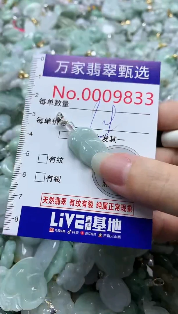 吊坠(不含链)未镶嵌翡翠9833