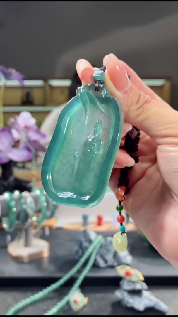 吊坠(不含链)未镶嵌翡翠观音