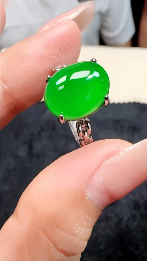 定制翡翠未镶嵌翡翠戒指27