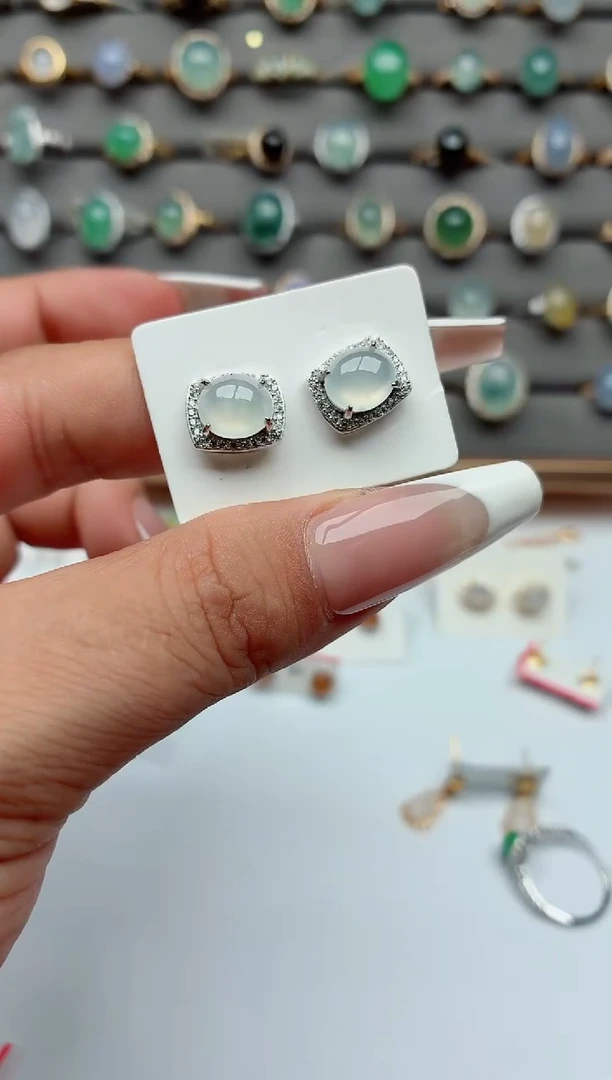 银S925镶嵌戒指翡翠.