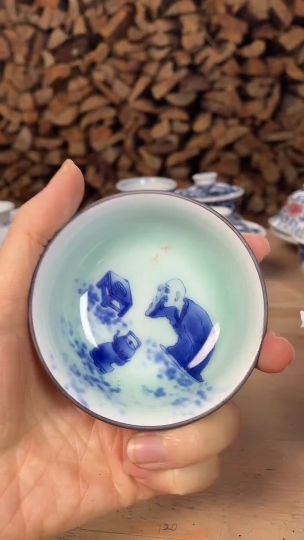 杯子瓷刚*好景德镇手工手绘陶瓷