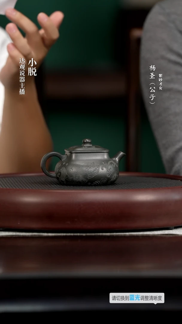 茶壶紫砂YSS51杨圣宁静老墨绿180cc