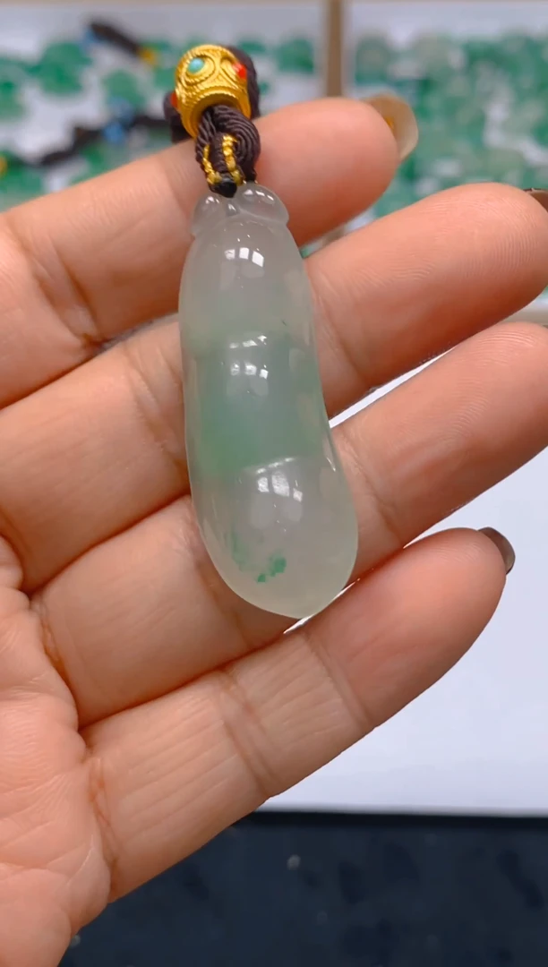 【闪购商品】石英质玉颈饰未镶嵌冰美人A货非洲翠0020