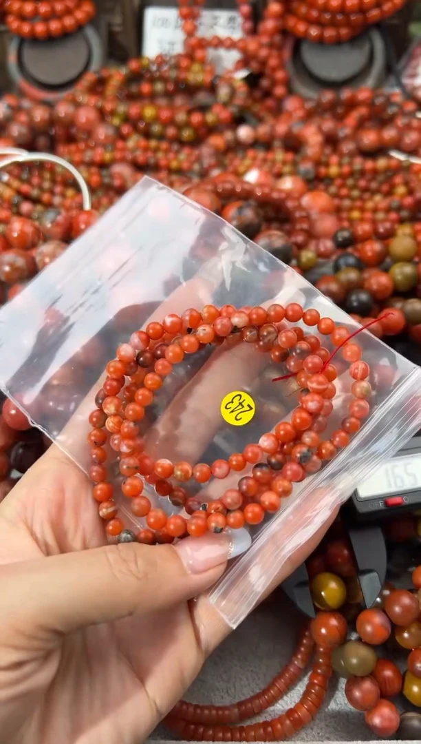 未镶嵌手串南红玛瑙5+