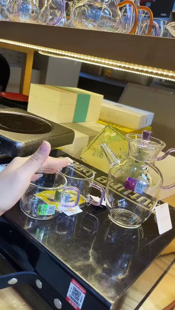 禾器/悦心壶/浅紫+清禾杯1对