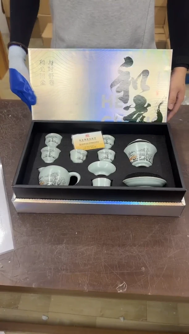 瓷片小强茶具套装