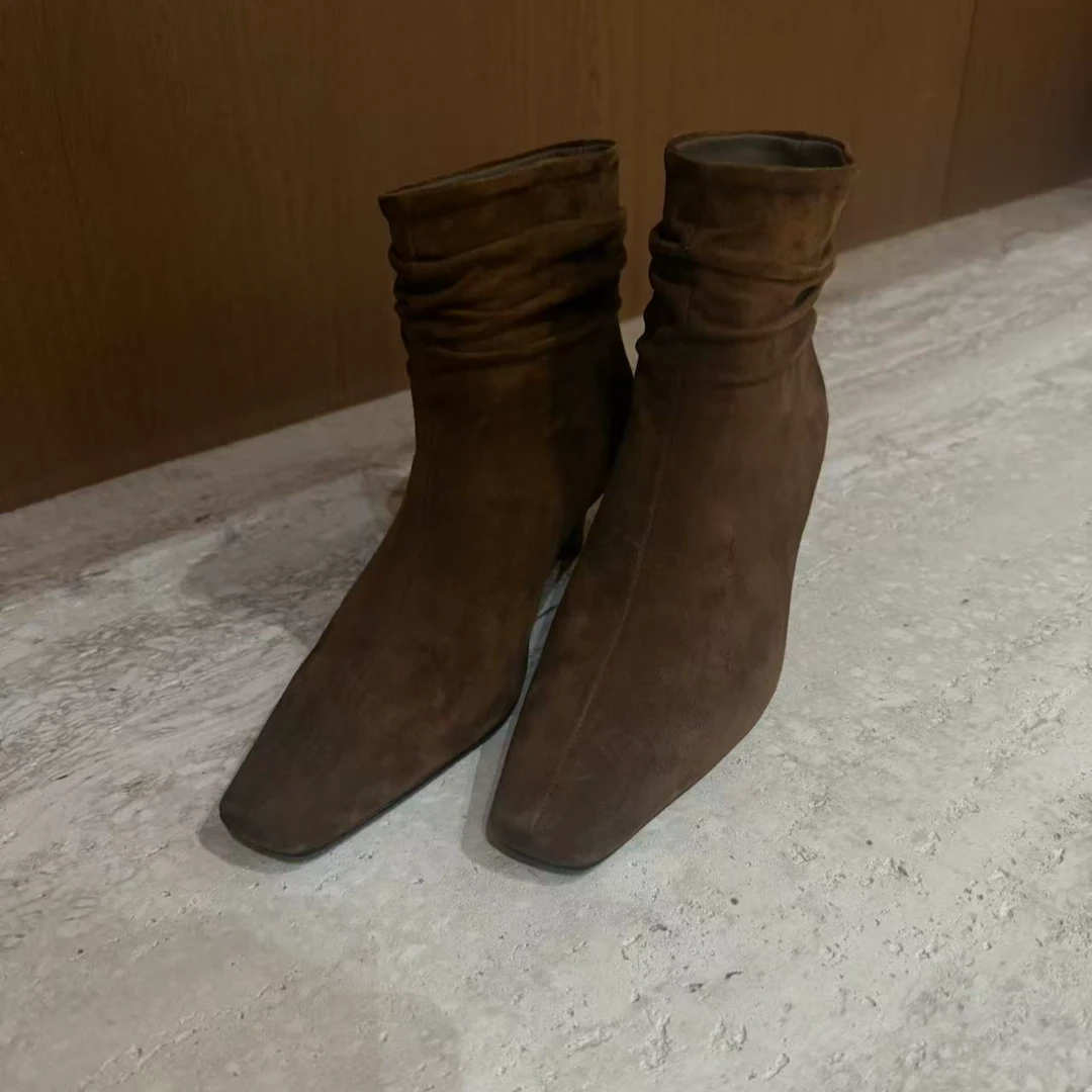 TANTAN 气质时尚百搭休闲秋冬高跟时装靴3379