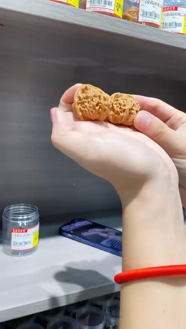 文玩核桃把件全品打底天地二爷帽40