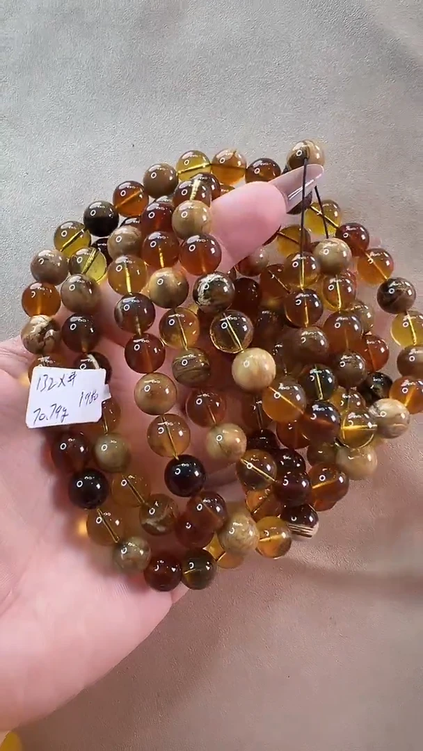 【闪购商品】琥珀颈饰未镶嵌项链