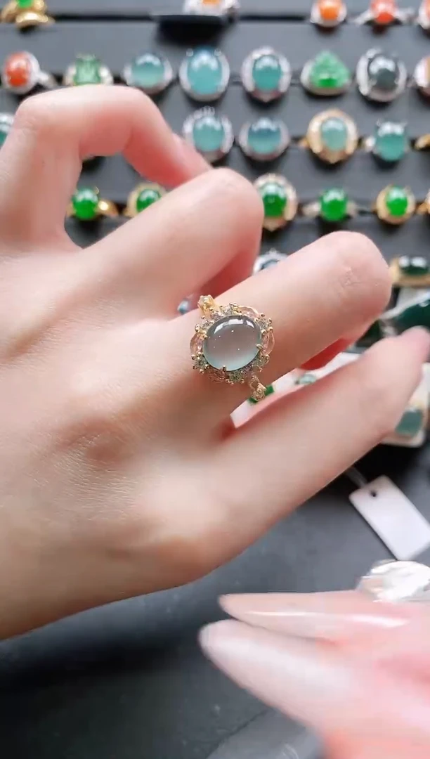 【闪购商品】翡翠戒指银S925镶嵌11111111