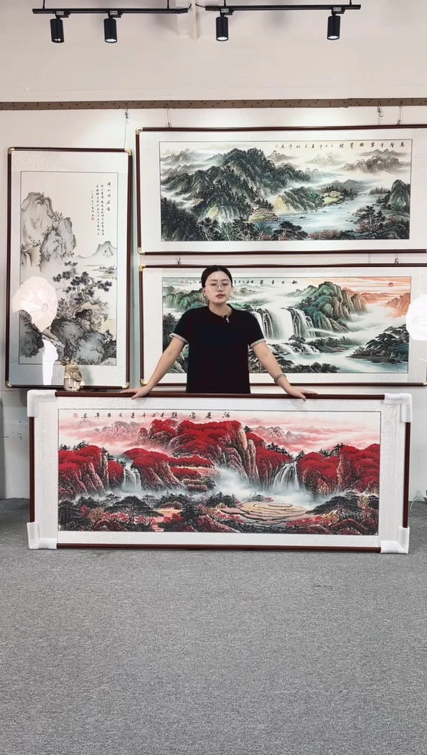 国画纯手绘208x86鸿运当头