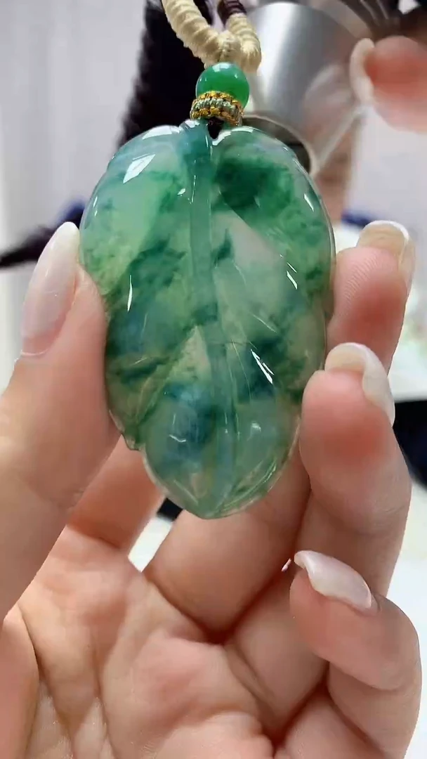 定制翡翠未镶嵌4898ms-毛货15叶子